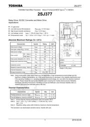 2SJ377 Datenblatt PDF