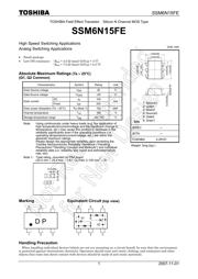 SSM6N15FE(TE85L,F) datasheet.datasheet_page 1