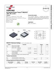 FDMS3662 datasheet.datasheet_page 1