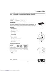 ZXMN10A11GFTA 数据规格书 1