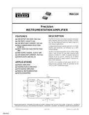 INA114AUE4 数据规格书 1