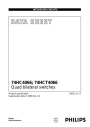 74HCT4066D Datenblatt PDF