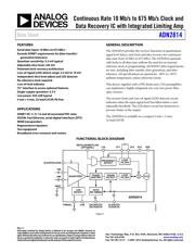 ADN2814ACPZ-500RL7 datasheet.datasheet_page 1