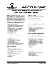 DSPIC30F1010-30I/SP Datenblatt PDF