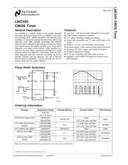 LMC555 数据规格书 1