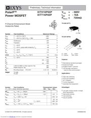 IXTT16P60P 数据规格书 1