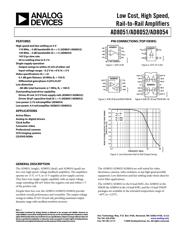 AD8052ARZ Datenblatt PDF