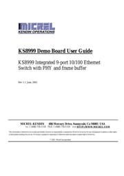 KSZ8999 datasheet.datasheet_page 1