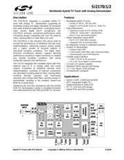 SI2171 datasheet.datasheet_page 1