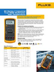 FLUKE-87V/PRV240 数据规格书 1