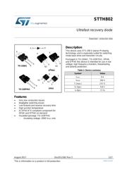 STTH802D Datenblatt PDF