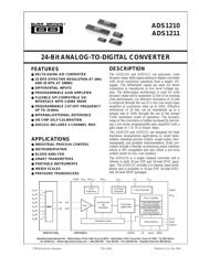 ADS1210U 数据规格书 1