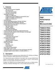 AT80C51RD2-SLSUM Datenblatt PDF