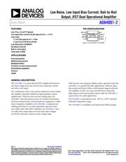 ADA4001-2ARZ-RL 数据规格书 1