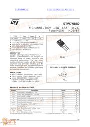 STW7NB80 datasheet.datasheet_page 1