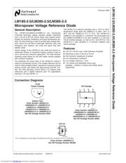 LM385MX25NOPB 数据规格书 1