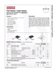 FDPF7N60NZ 数据规格书 1