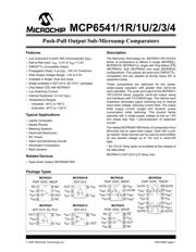 MCP6542T-E/SN 数据规格书 1