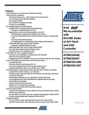 AT90USB1287-AU Datenblatt PDF