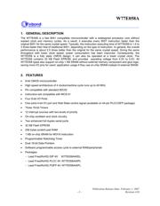 W77E058A40PL datasheet.datasheet_page 3