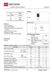 R6015ENX datasheet.datasheet_page 1