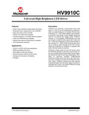 HV9910CSG-G Datenblatt PDF