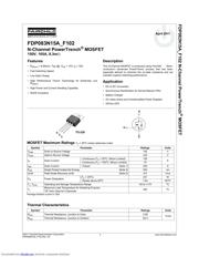 FDP083N15A datasheet.datasheet_page 1