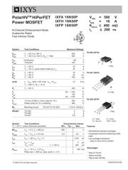 IXFA16N50P 数据规格书 1