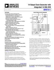 AD9516-4BCPZ-REEL7 数据规格书 1