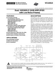 VCA2613Y2KG4 datasheet.datasheet_page 1