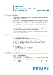 74LV164DB,118 datasheet.datasheet_page 1