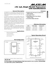 MAX221EAE+ 数据规格书 1