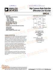 SSM2141 datasheet.datasheet_page 1