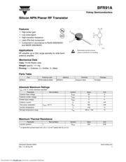 BFR91A Datasheet PDF page 1
