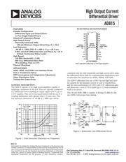 AD815 datasheet.datasheet_page 1
