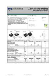 FDPF10N60ZUT datasheet.datasheet_page 1