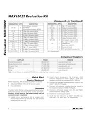 MAX15022EVKIT+ 数据规格书 2