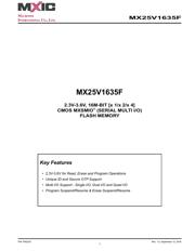 MX25V1635FZNI datasheet.datasheet_page 1