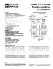 ADV3203ASWZ 数据规格书 1