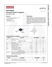 FDP75N08A 数据规格书 1