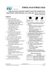 STM32L151CBU6A Datenblatt PDF