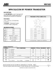 MRF492 数据规格书 1