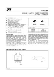 74V1G80STR 数据规格书 1