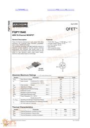 FQP11N40 datasheet.datasheet_page 1