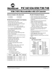 PIC16C74B-20/P Datenblatt PDF