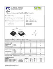 AOD407 datasheet.datasheet_page 1