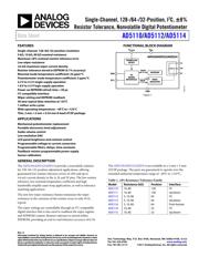 AD5114BCPZ10 数据规格书 1