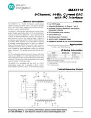 MAX5112GTJ+TG074 数据规格书 1
