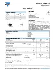 IRFBG20 Datenblatt PDF