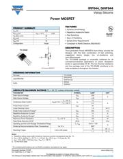 IRF644 Datenblatt PDF